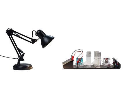 Experimento de Celda de Combustible de oxígeno de hidrógeno (Incluye fuente de luz de Brazo Largo)