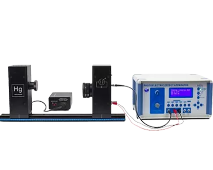 Aparato fotoeléctrico del experimento del efecto